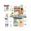 Set de Bucătărie Complet pentru Copii, 87 Piese, Panou Multifuncțional, Efect de Abur Real, Sunete, Lumini și Accesorii Termocromatice, Înălțime 95 cm