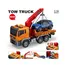 Camion de Remorcare cu Fricțiune, Scara 1:14, Platformă Mobilă, Lumini și Sunete