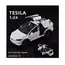 Mașină Metalică tip Tesla Model X, Scara 1:24, Sunete, Lumini și Portiere Mobile, Lungime 20 cm