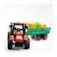 Tractor cu remorcă și 4 figurine pasăre jucărie agricolă pentru copii