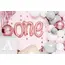 Balon din Folie de Aluminiu Tip Text "ONE", Dimensiuni 66 x 37 cm, Ideal pentru Prima Aniversare (Tăierea Moțului / Turtei)