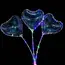 Set 50 baloane Party LED multicolor, formă Inimă