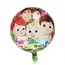 Balon din Folie de Aluminiu Rotund Cocomelon, Design Vesel cu JJ și Familia, 45 x 45 cm