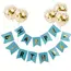 Ghirlandă Decorativă pentru Petrecere, Model Stegulețe, 16.5 x 12 cm