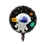 Balon din Folie de Aluminiu Rotund, Astronaut Yay Space Adventure, 45 x 45 cm