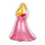 Balon din Folie de Aluminiu Figurină Prințesă în Rochie Roz, Decor Aniversar, 85 x 60 cm