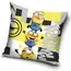 Față de Pernă Decorativă Minions, Imprimeu Tematic Galben, Dimensiuni 40 x 40 cm, Material Moale