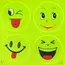 Sticker Autoadeziv Reflectorizant Model Smiley Face, Vizibilitate Ridicată, Dimensiuni 11.5 x 11.5 cm