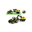 Tractor Agricol de Jucărie cu Remorcă și Excavator Funcțional, Set Utilaje pentru Copii, 28 cm