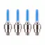 Capace Valve LED Auto Universal, Model Luminos Albastru, Set 4 Bucăți, Compatibil Auto/Moto/Bicicletă