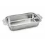 Tavă de copt dreptunghiulară din inox, 30 x 20 x 6.5 cm, cu mânere laterale