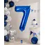 Balon din folie de aluminiu, Cifra 7, Albastru, înălțime 81 cm (32 inch)