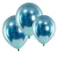 Set 100 Baloane din Latex Rotunde, Culoare Albastru Metalizat Premium, Accesorii pentru Decor Petreceri și Aniversări