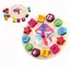 Ceas Educativ din Lemn tip Puzzle Montessori, Joc de Sortare cu Forme Geometrice și Învățarea Orelor