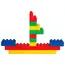Set Joc de Construcție Interactiv pentru Copii, Blocuri Colorate Tip Legos, Model Creativ