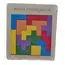 Joc Educativ din Lemn tip Montessori, Puzzle Tetris Colorat pentru Logică și Gândire Strategică