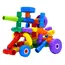 Set de Construcție Tip Tuburi Interconectabile pentru Copii, Tuburile Fermecate cu Piese Multicolore și Accesorii Roți, Joc Educativ și Creativ de Îndemânare