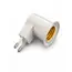 Adaptor Dulie E27 la Priză cu Ștecher EU, Convertor Lampă de Veghe, Alb