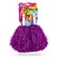 Set 2 Pompoane Majorete, Violet Metalizat, cu Mâner de Plastic Alb, Accesorii Petrecere și Sport