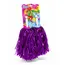 Set 2 Pompoane Majorete, Violet Metalizat, cu Mâner de Plastic Alb, Accesorii Petrecere și Sport