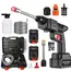 Aparat de Spălat cu Presiune Krafner Germany, Portabil, 2 Acumulatori 48V, 30 Bari, Debit 8L/min, Accesorii Incluse