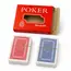 Set 2 Pachete Cărți de Joc Poker, 100% Plastic, Lavabile, Roșu și Albastru
