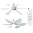 Ventilator de tavan inteligent cu lumină LED și telecomandă, E27, 52 cm