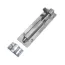 Zăvor din metal inoxidabil argintiu, 22 cm