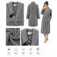 Set Complet Baie: 1 Halat Velur Mărime S/M și 2 Prosoape, Gri
