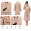 Set Complet Baie: 1 Halat Velur Mărime S/M și 2 Prosoape, Bej