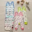 Set 4 Mărimi Salopete Copii Bumbac Imprimat Mărimi 26-28