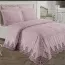 Set pike premium cu cuvertură și dantelă EBRU Roz Pudră, 3 piese