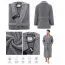 Set Complet Baie: 1 Halat Velur Mărime L/XL și 2 Prosoape, Gri