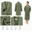 Set Complet Baie: 1 Halat Velur Mărime L/XL și 2 Prosoape, Verde