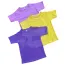 Set 4 Bucăți Tricou Copii din Bumbac 100% Diverse Culori Mărimi 34-40