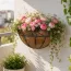 Coș Decorativ de Perete pentru Flori Semicerc 20x14 cm