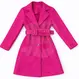 Palton fete 4–14 ani culoare fucsia cu cordon – set 6 bucăți