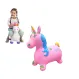 Unicorn Gonflabil din Cauciuc Rezistent, cu Lumini și Muzică, 50 x 60 cm – Roz Magic