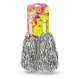 Pompone Majorete „Cheering Squad”, Set de 2 Bucăți, Accesorii Petrecere, Argintiu Metalizat