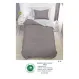 Lenjerie de Pat Single din Finet Super Design Pucioasa, 4 Piese, Cearceaf de Pat cu Elastic 140 x 200 cm, Gri, Model SE-06