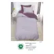 Lenjerie de Pat Single din Finet Super Design Pucioasa, 4 Piese, Cearceaf de Pat cu Elastic 140 x 200 cm, Bicolor Mov/Lila, Model SE-07