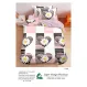 Lenjerie de Pat Single din Finet Super Design Pucioasa, 4 Piese, Cearceaf de Pat cu Elastic 140 x 200 cm, Model S-28