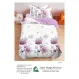 Lenjerie de Pat Single din Finet Super Design Pucioasa, 4 Piese, Cearceaf de Pat cu Elastic 140 x 200 cm, Model S-17