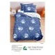 Lenjerie de Pat Single din Finet Super Design Pucioasa, 4 Piese, Cearceaf de Pat cu Elastic 140 x 200 cm, Model S-29