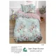 Lenjerie de Pat Single din Finet Super Design Pucioasa, 4 Piese, Cearceaf de Pat cu Elastic 140 x 200 cm, Model S-03