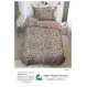 Lenjerie de Pat Single din Finet Super Design Pucioasa, 4 Piese, Cearceaf de Pat cu Elastic 140 x 200 cm, Model S-05