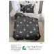 Lenjerie de Pat Single din Finet Super Design Pucioasa, 4 Piese, Cearceaf de Pat cu Elastic 140 x 200 cm, Model S-02