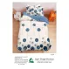 Lenjerie de Pat Single din Finet Super Design Pucioasa, 4 Piese, Cearceaf de Pat cu Elastic 140 x 200 cm, Model S-13