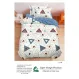 Lenjerie de Pat Single din Finet Super Design Pucioasa, 4 Piese, Cearceaf de Pat cu Elastic 140 x 200 cm, Model S-16
