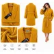 Set Complet Baie: 1 Halat Velur Mărime S/M și 2 Prosoape, Muștar
